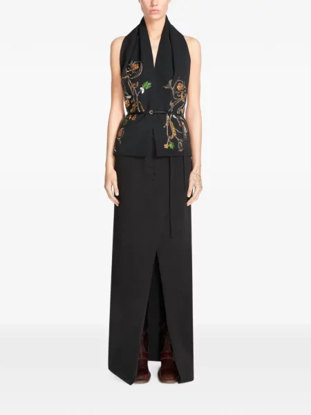 Fular Dries Van Noten negru