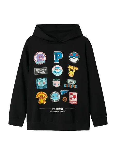 NAME IT Sweater majica NKMJimm Pokemon azur / žuta / crvena crna