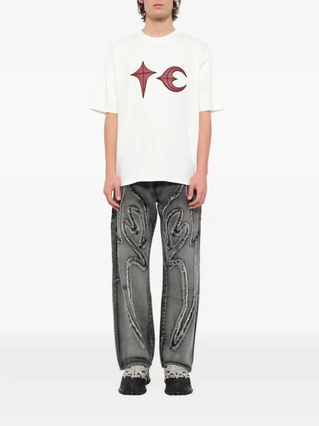 Tricou Thug Club cu imagine alb