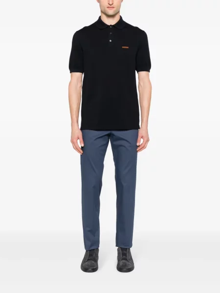 Tricou polo Zegna albastru