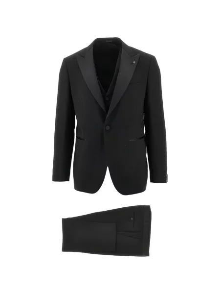 Costum Tagliatore de lână cu rever negru