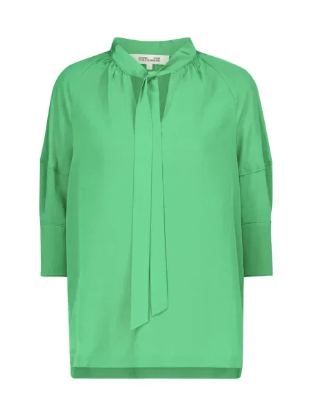 Bluză Diane Von Furstenberg de mătase verde
