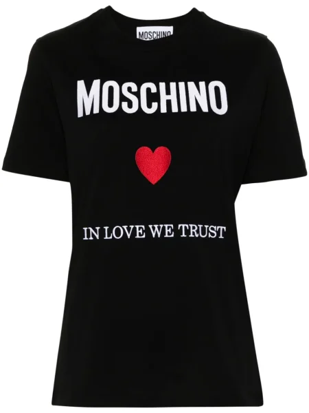 Tricou Moschino cu imagine negru