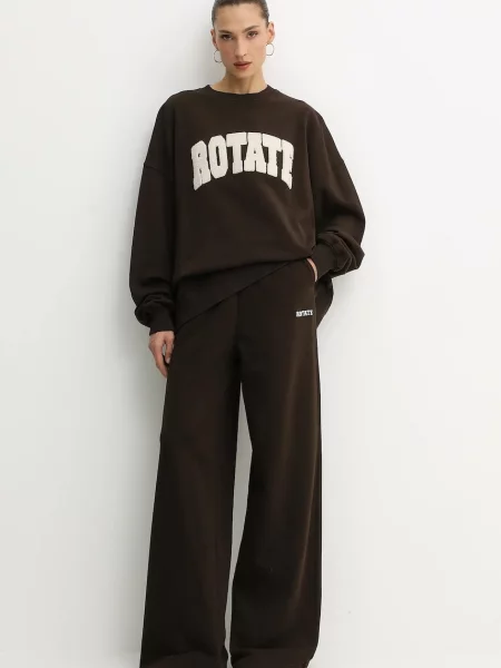 Rotate pantaloni de trening din uni maro