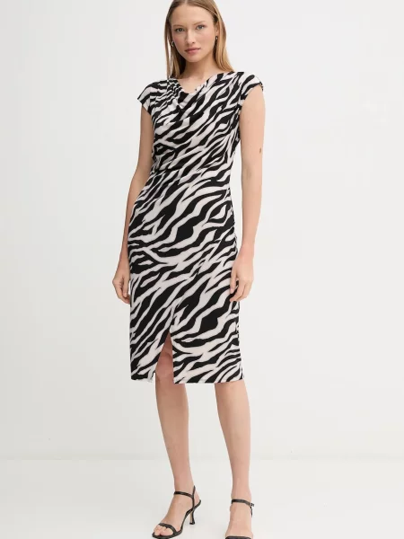 Joseph Ribkoff rochie mini mulata negru