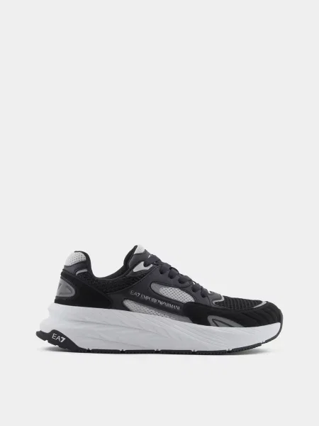 Кросівки сірий/чорний поліестер/поліуретан чорні