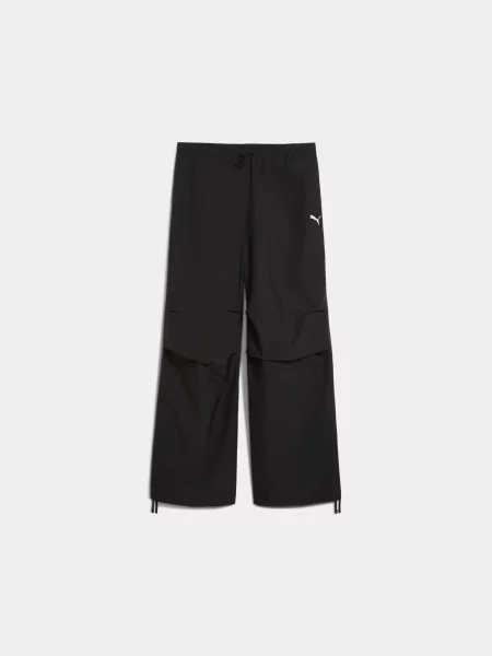 Штани палаццо PUMA Wardrobe Ess Parachute Pants комбінований верх чорний