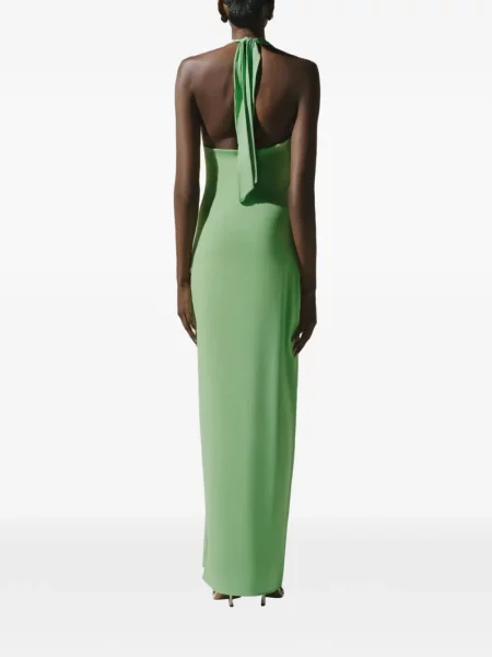 Rochie Baobab cu volane verde