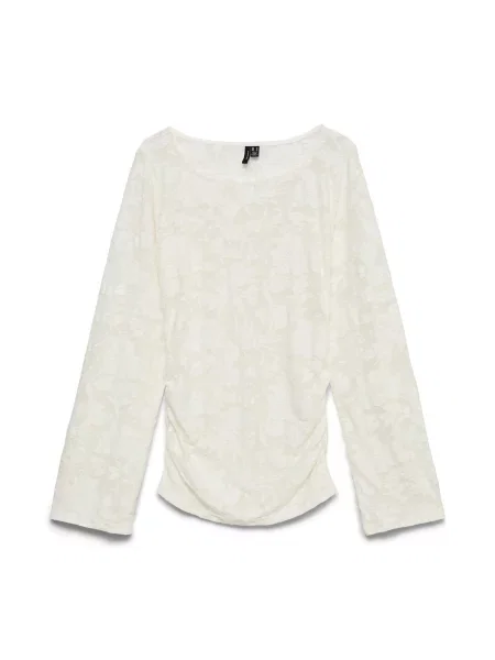 VERO MODA Tricou / natural alb