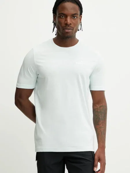 Koszulka Essentials z małym logo No. 1 PUMA Peaceful Blue niebieska