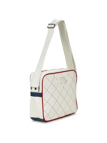 Geantă messenger Superdry retro alb