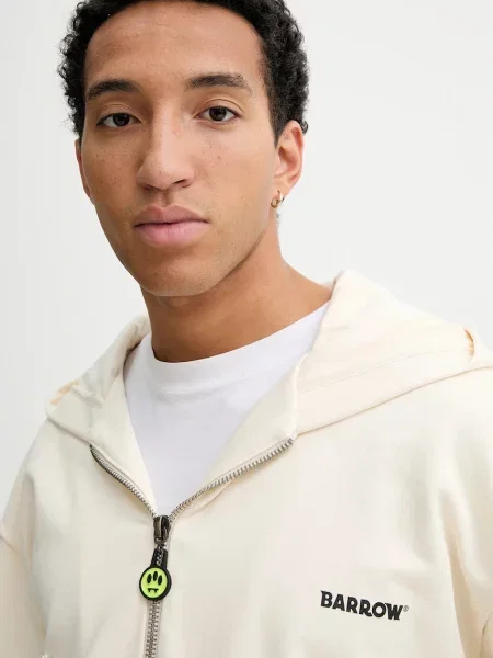 Кофта Barrow з капюшоном з аплікацією бежевий