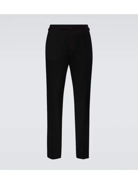 Pantaloni Tom Ford de lână negru