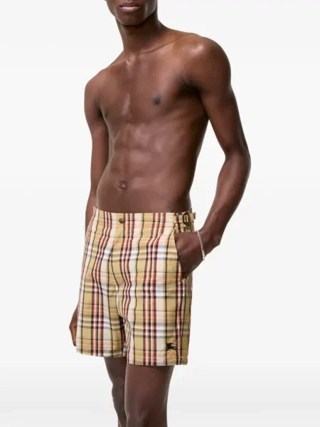 Slip de baie Burberry în carouri