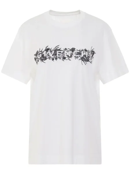 Tricou Givenchy cu imagine alb