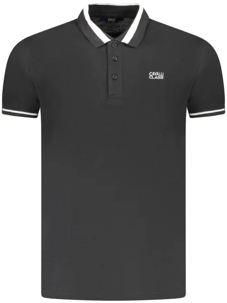 Polo Cavalli Class cu mâneci scurte negru