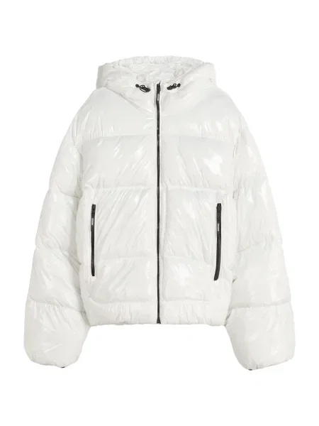 Bershka Geacă de iarnă alb