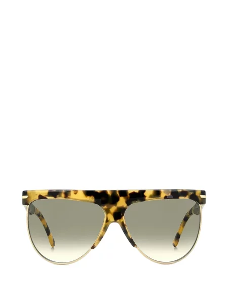 Ochelari de soare Victoria Beckham Eyewear cu imprimeu geometric maro
