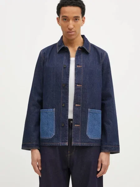 A.P.C. geaca jeans Veste Anthonin barbati marin de tranzitie albastru