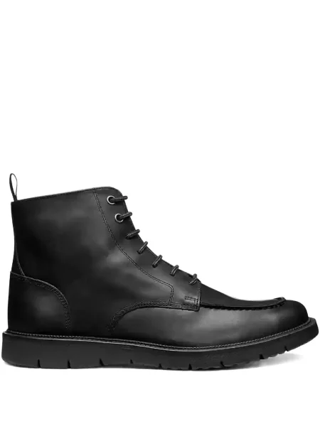 Botine Geox cu șireturi din dantelă negru