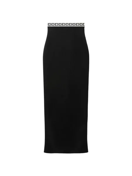 Lung fustă Versace din jacard negru