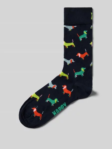 Skarpety Happy Socks z logo czarne