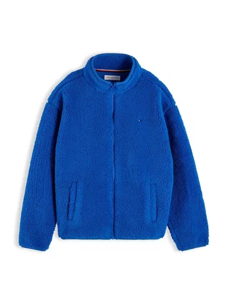 Tommy Hilfiger hanorac cu pentru copii din polar albastru