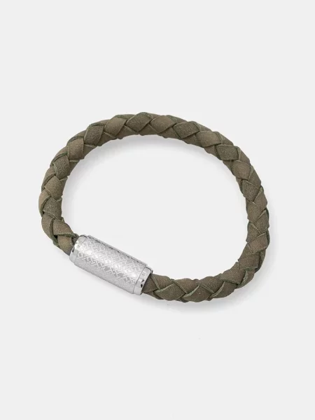 Кожена гривна Tommy Hilfiger мъжка сиво