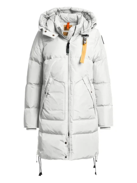 Długa parka Parajumpers z kapturem biała