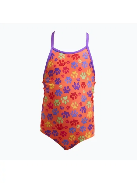 Gyerek egyrészes fürdőruha Funkita Printed One Piece paw paw. Méret: 3 AUS