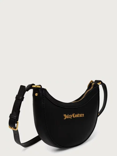 Juicy Couture crossbody torbica iz umetnega usnja LILY črna