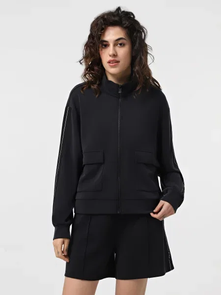 Кофта Logo Series модал/поліестер чорний