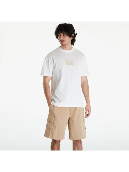 Calvin Klein Jeans Embroidery Patch T-Shirt White λευκό