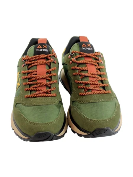 Sneakersy Sun68 zamszowe zielone