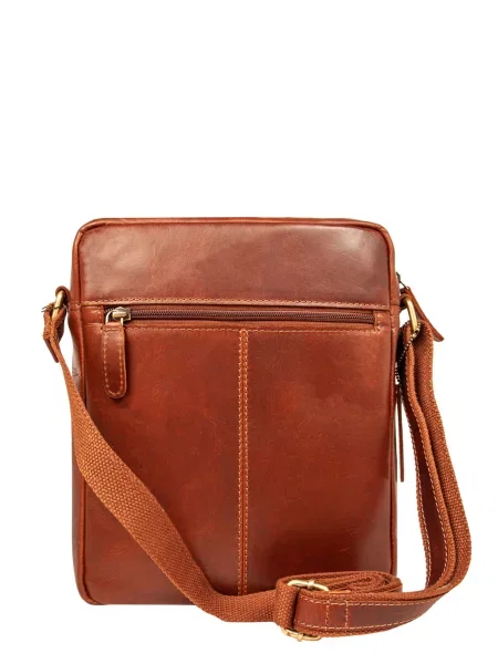 Ashwood Leather Мессенджер Світло-коричневий Шкіра коричнева