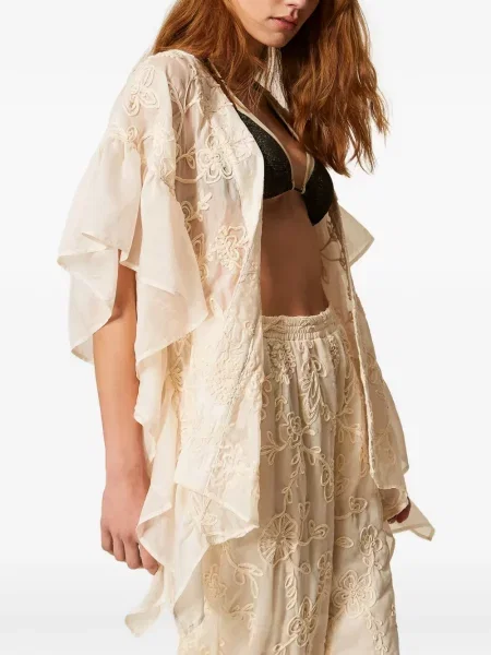 Poncho Twinset cu broderie