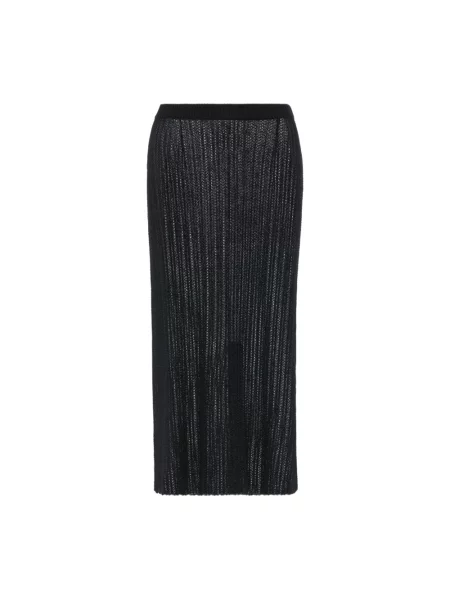 Spódnica midi Maison Margiela czarna