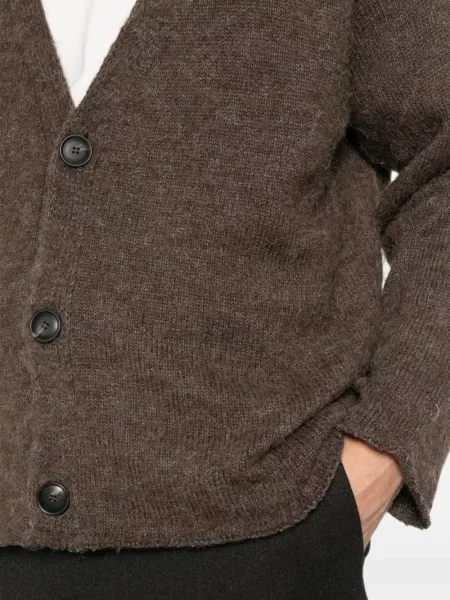 Cardigan Diana Studio cu decolteu în V maro