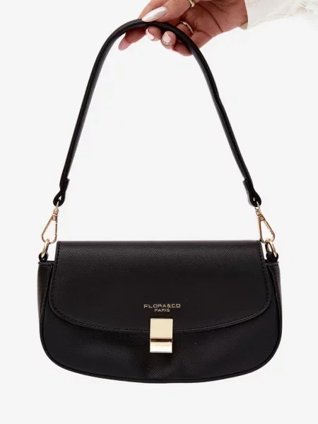 Geantă Flora & Co din piele negru