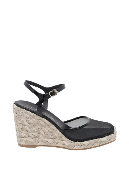 Espadrile Stuart Weitzman cu cataramă plasă negru