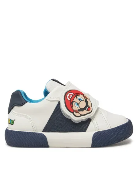 Boty Geox B GISLI BOY bílé