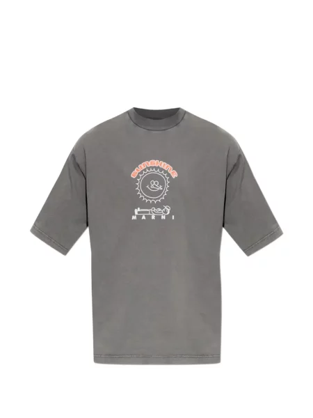 Tricou Marni cu imagine gri
