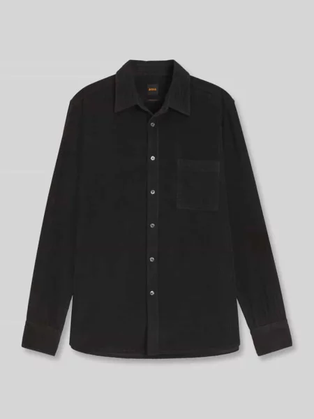 Koszula casualowa o kroju regular fit z czystej bawełny model Relegant' Boss Orange czarna