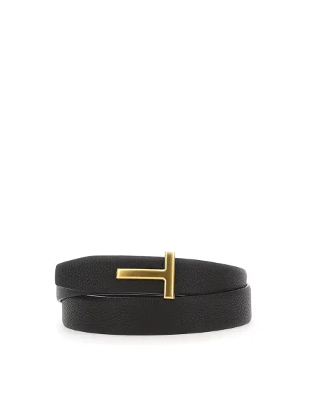 Pasek Tom Ford skórzany dwustronny brązowy