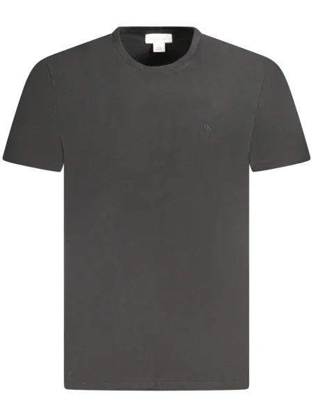 Kratek majica Calvin Klein Jeans s kratkimi rokavi črna