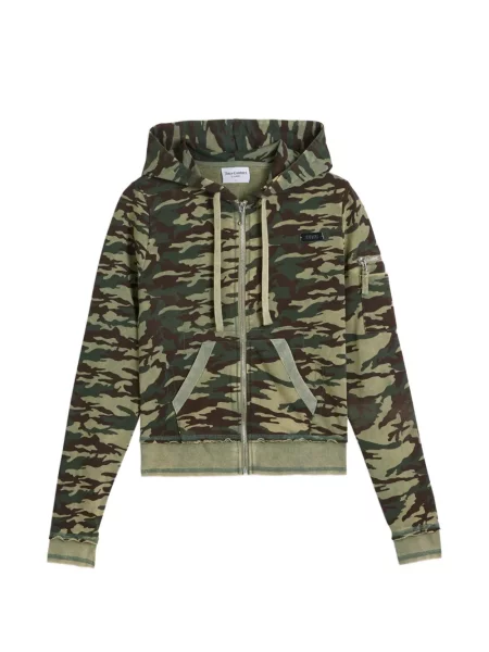 Hanorac cu glugă Juicy Couture cu imagine verde