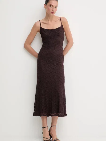 Сукня Bardot ADONI maxi облягаюча фіолетовий