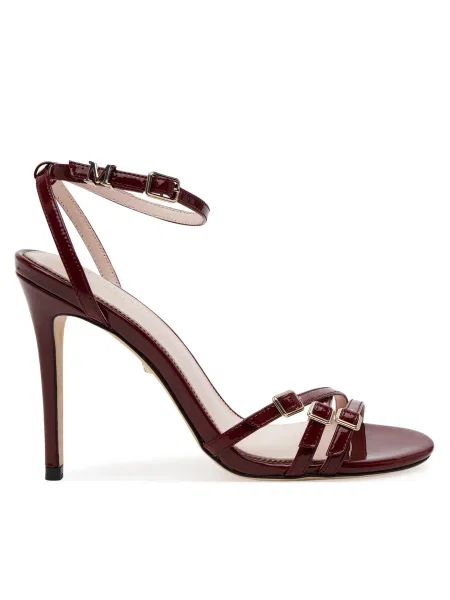 Сандали Guess STRAPPY BUCKLE SANDAL бордо