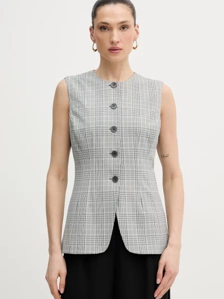 Guess vestă cu un singur rând de de damă CARLA gri