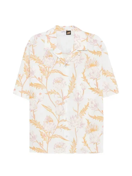 Cămașă Loewe cu model floral cu imagine albastru